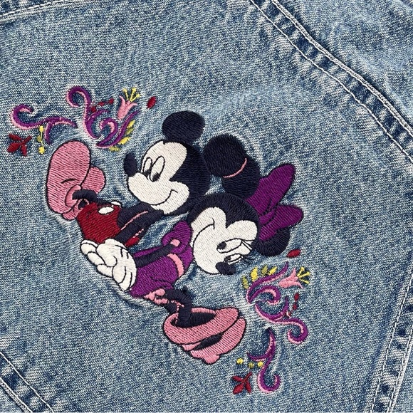 Vintage Disney Mickey Unlimited Denim Jean Overalls | 18W - Picture 1 of 9